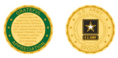 Grateful Appreciate Army Coins Drafts
