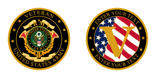 Army Challenge Coins Design Drafts