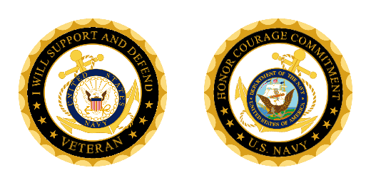 Navy Challenge Coins Design Drafts